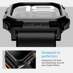 Spigen Apple Watch 42mm Seri 11/10 ile Uyumlu Kılıf & Kordon Lite Fit Pro Nefes Alabilen Hafif Dokuma Siyah Kayış - ACS08594 (Spigen TR Garantili)