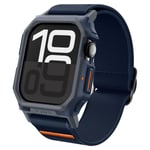 Spigen Apple Watch 46mm Seri 11/10 ile Uyumlu Kılıf & Kordon Lite Fit Pro Nefes Alabilen Hafif Dokuma Lacivert Kayış - ACS08925 (Spigen TR Garantili)
