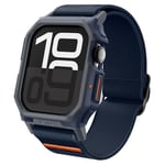 Spigen Apple Watch 46mm Seri 11/10 ile Uyumlu Kılıf & Kordon Lite Fit Pro Nefes Alabilen Hafif Dokuma Lacivert Kayış - ACS08925 (Spigen TR Garantili)