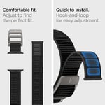 Spigen Apple Watch 49/46/45mm Ultra 3/2/1 / Seri 11/10/9/8/7 ile Uyumlu Kordon Band DuraPro Flex Nefes Alabilen Kumaş Siyah Kayış - AMP02465 (Spigen TR Garantili)