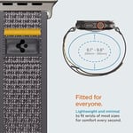 Spigen Apple Watch 49/46/45mm Ultra 3/2/1 / Seri 11/10/9/8/7 ile Uyumlu Kordon Band Athlex Air Nefes Alabilen Kumaş Gri Kayış - AMP09034 (Spigen TR Garantili)