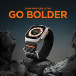 Spigen Apple Watch 49/46/45mm Ultra 3/2/1 / Seri 11/10/9/8/7 ile Uyumlu Kordon Band DuraPro Flex Ultra Nefes Alabilen Kumaş Siyah Kayış - AMP05981 (Spigen TR Garantili)