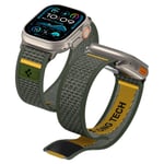Spigen Apple Watch 49/46/45mm Ultra 3/2/1 / Seri 11/10/9/8/7 ile Uyumlu Kordon Band Athlex Air Nefes Alabilen Kumaş Yeşil Kayış - AMP09035 (Spigen TR Garantili)