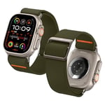 Spigen Apple Watch 49/46/45mm Ultra 3/2/1 / Seri 11/10/9/8/7 ile Uyumlu Kordon Band Lite Fit Ultra Örme Naylon Kumaş Haki Kayış - AMP05985 (Spigen TR Garantili) | Apple Watch Ultra 3/2/1 49 mm, Seri 1