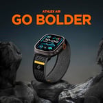 Spigen Apple Watch 49/46/45mm Ultra 3/2/1 / Seri 11/10/9/8/7 ile Uyumlu Kordon Band Athlex Air Nefes Alabilen Kumaş Siyah Kayış - AMP09033 (Spigen TR Garantili) | Apple Watch Ultra 3/2/1 49 mm, Seri 1
