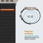 Spigen Apple Watch 49/46/45mm Ultra 3/2/1 / Seri 11/10/9/8/7 ile Uyumlu Kordon Band DuraPro Flex Ultra Nefes Alabilen Kumaş Siyah Kayış - AMP05981 (Spigen TR Garantili)