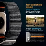 Spigen Apple Watch 49/46/45mm Ultra 3/2/1 / Seri 11/10/9/8/7 ile Uyumlu Kordon Band DuraPro Flex Ultra Nefes Alabilen Kumaş Siyah Kayış - AMP05981 (Spigen TR Garantili)
