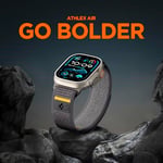 Spigen Apple Watch 49/46/45mm Ultra 3/2/1 / Seri 11/10/9/8/7 ile Uyumlu Kordon Band Athlex Air Nefes Alabilen Kumaş Gri Kayış - AMP09034 (Spigen TR Garantili)