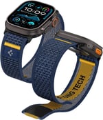 Spigen Apple Watch 49/46/45mm Ultra 3/2/1 / Seri 11/10/9/8/7 ile Uyumlu Kordon Band Athlex Air Nefes Alabilen Kumaş Lacivert Kayış - AMP09036 (Spigen TR Garantili) | Apple Watch Ultra 3/2/1 49 mm, Ser