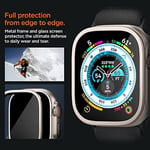 Spigen Apple Watch 49mm Ultra 2/1 ile Uyumlu Cam Ekran Koruyucu GLAS.tR Slim HD Pro Titanyum - AGL06161 (Spigen TR Garantili)
