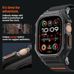 Spigen Apple Watch 49mm Ultra 3/2/1 ile Uyumlu Kılıf & Kordon Lite Fit Pro Nefes Alabilen Hafif Dokuma Siyah Kayış - ACS07104 (Spigen TR Garantili)