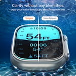 Spigen Apple Watch 49mm Ultra 3/2/1 ile Uyumlu Kolay Kurulum Cam Ekran Koruyucu GLAS.tR EZ Fit HD (2 Adet) Şeffaf - AGL05556 (Spigen TR Garantili)