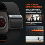 Spigen Apple Watch 49mm Ultra 3/2/1 ile Uyumlu Kılıf & Kordon Lite Fit Pro Nefes Alabilen Hafif Dokuma Siyah Kayış - ACS07104 (Spigen TR Garantili)