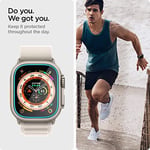 Spigen Apple Watch 49mm Ultra 3/2/1 ile Uyumlu Kolay Kurulum Cam Ekran Koruyucu GLAS.tR EZ Fit HD (2 Adet) Şeffaf - AGL05556 (Spigen TR Garantili)