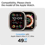 Spigen Apple Watch 49mm Ultra 3/2/1 ile Uyumlu Kılıf & Kordon Lite Fit Pro Nefes Alabilen Hafif Dokuma Siyah Kayış - ACS07104 (Spigen TR Garantili)