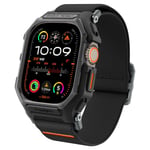 Spigen Apple Watch 49mm Ultra 3/2/1 ile Uyumlu Kılıf & Kordon Lite Fit Pro Nefes Alabilen Hafif Dokuma Siyah Kayış - ACS07104 (Spigen TR Garantili)
