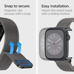 Spigen Apple Watch Serisi ile uyumlu Metal Fit Kayış Bandı (49 mm / 45 mm / 44 mm / 42 mm)