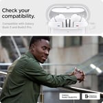 Spigen Galaxy Buds 3 Pro/Buds 3 ile Uyumlu Kılıf Ultra Hybrid Sararmaya Dayanıklı Beyaz Şeffaf Kapak - ACS08431 (Spigen TR Garantili)