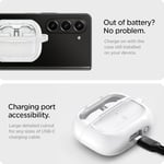 Spigen Galaxy Buds 3 Pro/Buds 3 ile Uyumlu Kılıf Ultra Hybrid Sararmaya Dayanıklı Beyaz Şeffaf Kapak - ACS08431 (Spigen TR Garantili)
