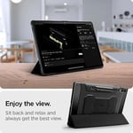 Spigen Galaxy Tab S10 Plus / S9 Plus ile Uyumlu Kılıf Rugged Armor Pro Stand özellikli Üst Düzey Koruma Siyah Karbon Kapak - ACS0 - Seçenekler: Galaxy tab S10/S9 Plus, Galaxy Tab S10/9/8 Ultra (14.6