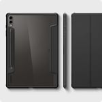 Spigen Galaxy Tab S10 Plus / S9 Plus ile Uyumlu Kılıf Ultra Hybrid Pro Manyetik Stand özellikli Sararmaya Dayanıklı Siyah Şeffaf Kapak - ACS07076 (Spigen TR Garantili)