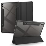 Spigen Galaxy Tab S10 Plus / S9 Plus ile Uyumlu Kılıf Ultra Hybrid Pro Manyetik Stand özellikli Sararmaya Dayanıklı Siyah Şeffaf Kapak - ACS07076 (Spigen TR Garantili)