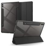 Spigen Galaxy Tab S10 Plus / S9 Plus ile Uyumlu Kılıf Ultra Hybrid Pro Manyetik Stand özellikli Sararmaya Dayanıklı Siyah Şeffaf Kapak - ACS07076 (Spigen TR Garantili)