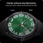 Spigen Galaxy Watch 6 (47mm) Cam Ekran Koruyucu Kolay Kurulum Glas.tR EZ Fit Slim HD (2 Adet) - AGL07066