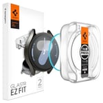 Spigen Galaxy Watch 7 (44mm) ile Uyumlu Kolay Kurulum Cam Ekran Koruyucu GLAS.tR EZ Fit HD (2 Adet) Şeffaf - AGL08493 (Spigen TR Garant - Seçenekler: Galaxy Watch 6 40mm, Galaxy Watch6 Classic 43mm...