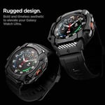 Spigen Galaxy Watch Ultra (47mm) ile Uyumlu Kılıf & Kordon Rugged Armor Pro Üst Düzey Koruma Siyah Kayış - ACS08427 (Spigen TR Garantili)