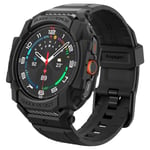 Spigen Galaxy Watch Ultra (47mm) ile Uyumlu Kılıf & Kordon Rugged Armor Pro Üst Düzey Koruma Siyah Kayış - ACS08427 (Spigen TR Garantili)