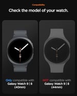 Spigen Galaxy Watch8 (40mm) ile Uyumlu Kılıf & Kordon Rugged Armor Pro Üst Düzey Koruma Siyah Kayış - ACS10005 (Spigen TR Garantili)