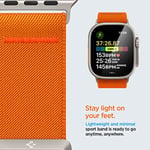 Spigen Lite Fit Ultra Bileklik Apple Watch Ultra 2/1 49 mm, Seri 10 46 mm ve 9/8/7/6/5/4/SE 45 mm Serisi için geliştirilmiştir, 44 mm Ayarlanabilir Naylon Solo Kayış