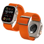 Spigen Lite Fit Ultra Bileklik Apple Watch Ultra 2/1 49 mm, Seri 10 46 mm ve 9/8/7/6/5/4/SE 45 mm Serisi için geliştirilmiştir, 44 mm Ayarlanabilir Naylon Solo Kayış