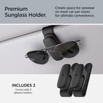 Spigen Premium Manyetik Gözlük Tutucu Tüm Araçlar ile Uyumlu Silikon Siyah (2 Adet) - ACP08824 (Spigen TR Garantili)