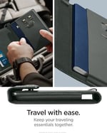 Spigen RFID Korumalı Pasaport Kılıfı ve Kompakt Seyahat Cüzdanı Koyu Yeşil - AFA08347 (Spigen TR Garantili)
