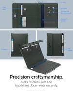 Spigen RFID Korumalı Pasaport Kılıfı ve Kompakt Seyahat Cüzdanı Koyu Yeşil - AFA08347 (Spigen TR Garantili)
