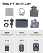 Spigen Seyahat Paketleme Küpleri/Valiz içi Düzenleyici Çanta Orta Boy 24 inc Large (2 Adet) Grotto Gray KD600 - AFA08481