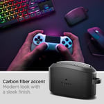 Spigen Sony WF-1000XM5 ile Uyumlu Kılıf Rugged Armor Üst Düzey Koruma Siyah Karbon Kapak - ACS07086 (Spigen TR Garantili)