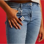 Spin Master,Rubik's, Orijinal 3x3 Küp, Minyatür, 8+ Yaş Çocuklara Yönelik Çalışan 3x3 Küplü Anahtarlık Aksesuarı, Profesyonel Renk Kombinasyonlu Zeka Oyunu