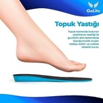 Spor Ayakkabı Tabanlığı, Günlük Memory Foam Hafızalı Ayakkabı İç Tabanı, Sneaker Rahat, Yumuşak Tabanlık -GoLite M22 Insole (43)