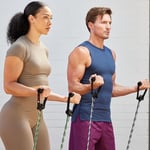 SPRI Örgülü Xertube direnç bantları - Erkekler ve kadınlar için birinci sınıf egzersiz bandı - ev spor salonu fitness antrenmanı için egzersiz ekipmanları - Güç, ağırlık ve direnç için konforlu