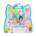 Squish-a-longs 8'li Paket - 2 Aksesuar, 1 Yüzük ve Koleksiyoncu Kılavuzu ile 1