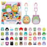Squish-a-longs Çoklu paket - 2 Clip-a-Longs ve 40 Mini Squish içerir