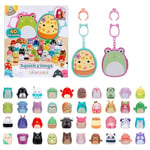 Squish-a-longs Çoklu paket - 2 Clip-a-Longs ve 40 Mini Squish içerir