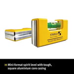 STABILA Mini su terazisi Pocket PRO Magnetic kemer klipsli, güçlü nadir toprak mıknatısı, 1 yatay su terazisi, Almanya'da üretilmiştir