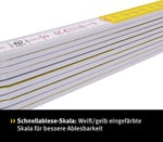 Stabila ölçü aracı Gustav Ullrich GmbH 112800 Holzgliedermassstab l.2 m Beyaz/sarı hava şartlarına dayanıklı Stabila Genauigk. III