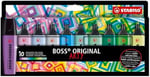 STABILO BOSS ORIGINAL ARTY - Fosforlu Kalem - 10'lu Paket - 10 Farklı Soğuk Renkler