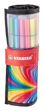 STABILO Pen 68 ARTY - Keçe Uçlu Boya Kalemi - 25'li Roller Set - Çeşitli Renkler - Seçenekler: 8'li paket, 12'li paket, Farklı renklerde 15'li paket...