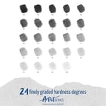 Staedtler 100 G24 Mars Lumograph Kurşunkalem 24'lü Metal Kutuda
